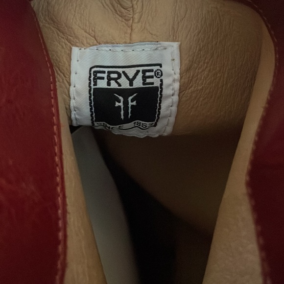 Burgundy OTK Frye Boots size 8.5 - Picture 4 of 6